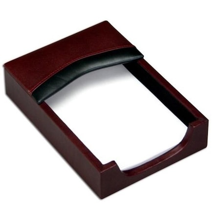 Made-To-Order Burgundy Leather 4 in. x 6 in. Memo Holder MA264272